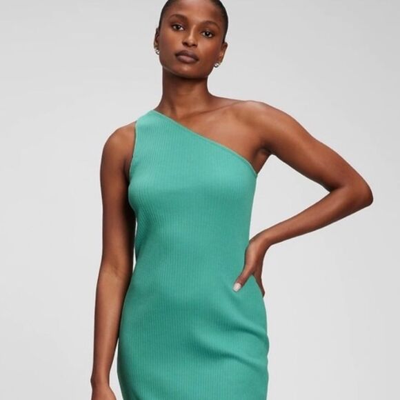 NWOT GAP One-Shoulder Mini Dress XS - Picture 1 of 4